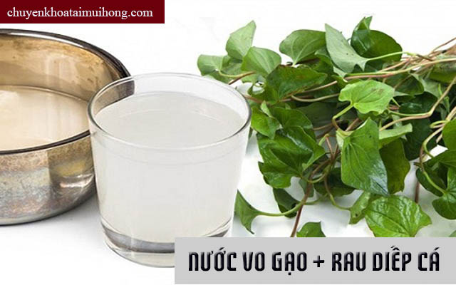 Chữa ho bằng rau diếp cá và nước vo gạo