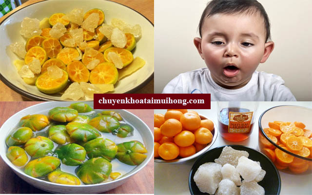 Cách chữa ho viêm họng bằng quất ngâm đường phèn Cách chữa ho viêm họng bằng quất ngâm đường phèn