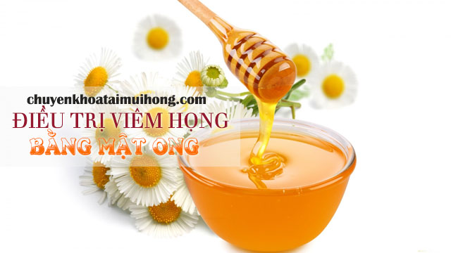 Sử dụng mật ong điêu trị viêm họng 