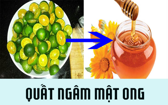 Chữa ho viêm họng bằng quất ngâm với mật ong