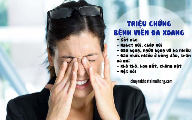Triệu chứng bệnh viêm đa xoang
