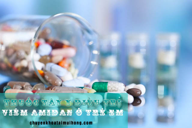 Tây y điều trị viêm amidan cho trẻ