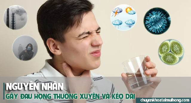Nguyên nhân gây đau họng thường xuyên và kéo dài