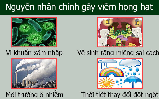 Nguyên nhân gây viêm họng hạt