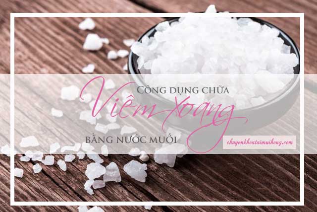 Chữa viêm xoang bằng nước muối