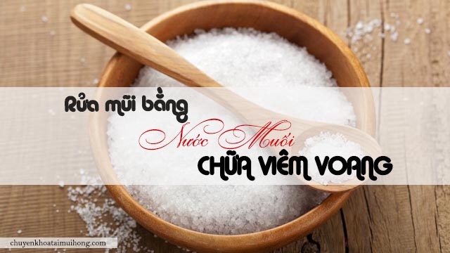  Nước muối chữa viêm xoang