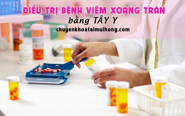 Điều trị viêm xoang trán bằng Tây y
