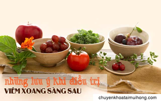 Những lưu ý khi chữa viêm xoang sàn sau