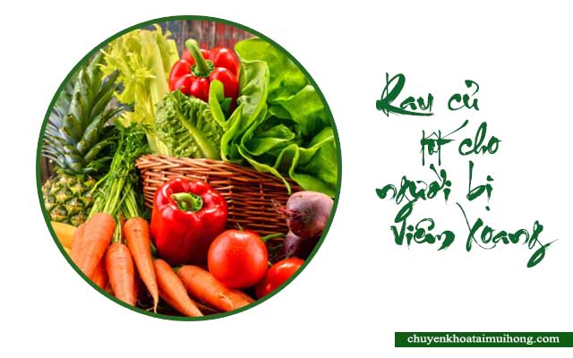 rau củ tốt cho người bị viêm xoang