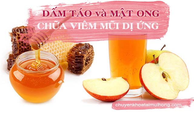 Dấm táo và mật ong chữa viêm mũi dị ứng