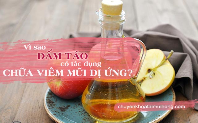 Dấm táo chữa bệnh viêm mũi dị ứng