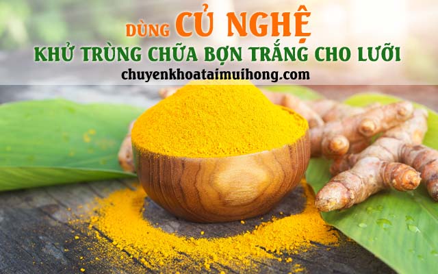 Nghệ chữa lưỡi có nhiều bợn trắng