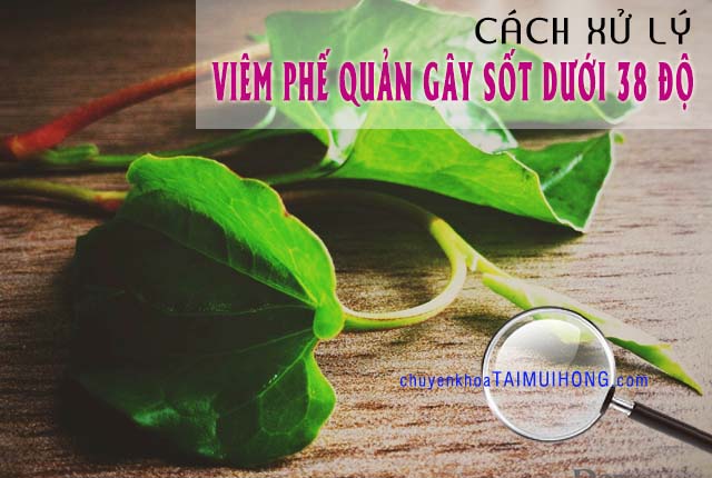 Cách xử lý viêm phế quản gây sốt