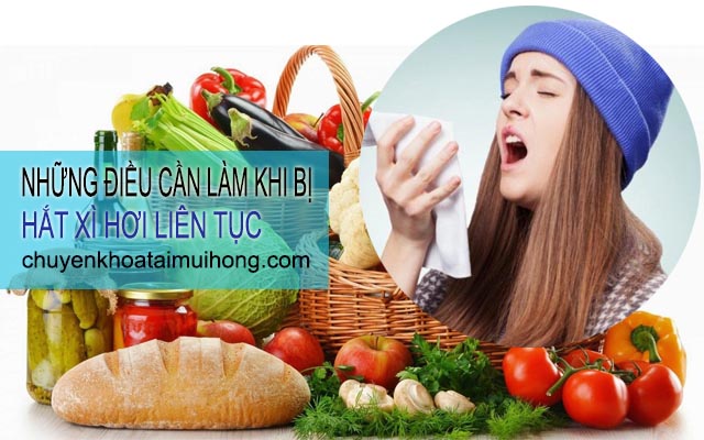 Những điều cần làm khi bị hắt xì hơi liên tục