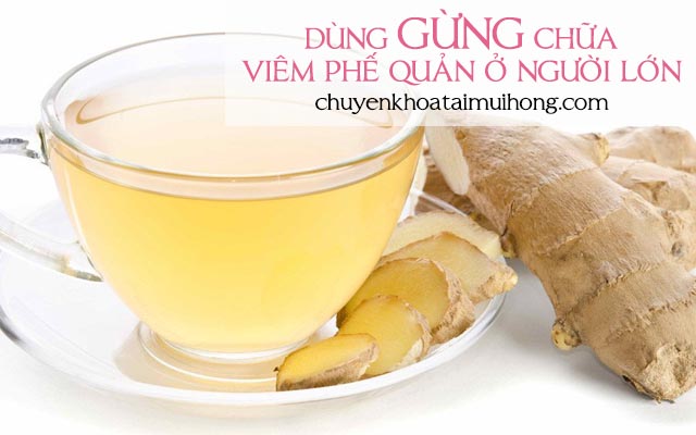 Chữa viêm phế quản bằng gừng