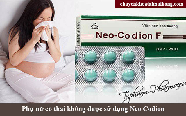 Không được dùng thuốc Neo Codion cho phụ nữ có thai Không được dùng thuốc Neo Codion cho phụ nữ có thai