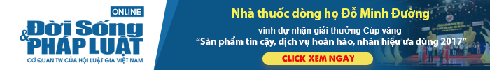 Banner nhà thuốc nhận giải thưởng cúp vàng năm 2017