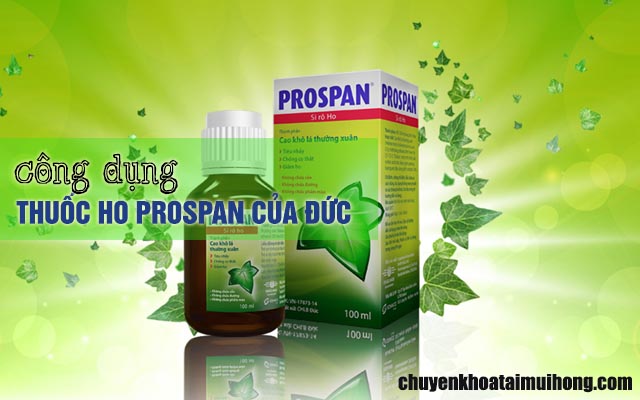 Công dụng thuốc ho Prospan của Đức