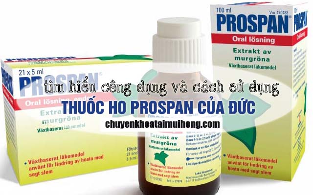 Thuốc ho Prospan của Đức