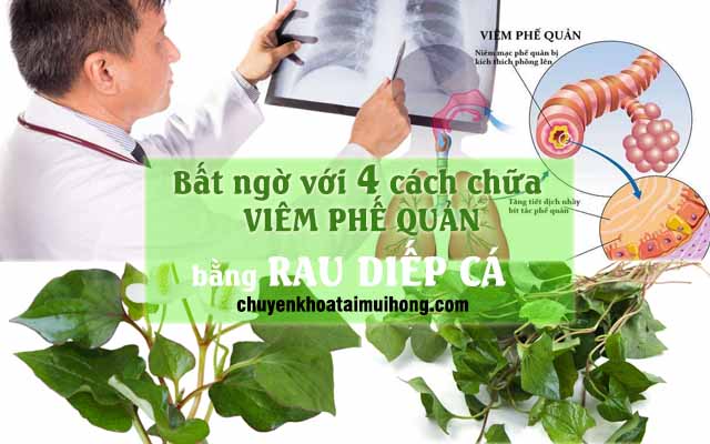 4 cách chữa viêm phế quản bằng rau diếp cá