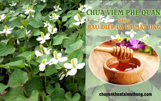 Chữa viêm phế quản bằng rau diếp cá và mật ong