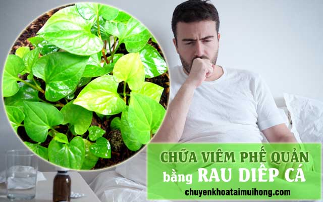 Chữa viêm phế quản bằng rau diếp cá