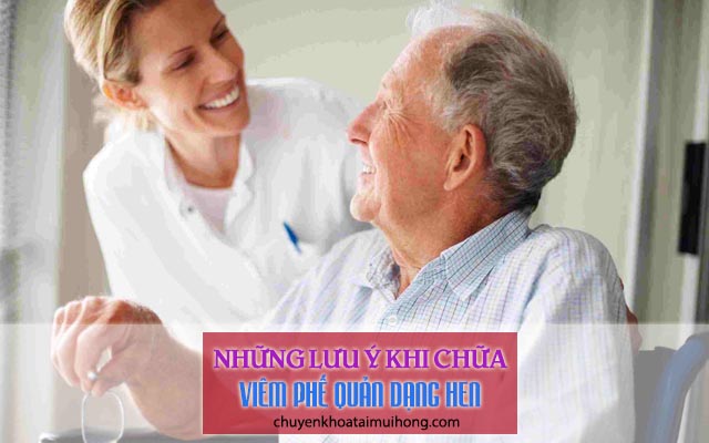 Những lưu ý khi chữa viêm phế quản dạng hen