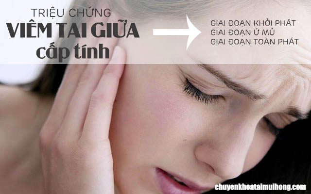 Triệu chứng bệnh viêm tai giữa cấp tính