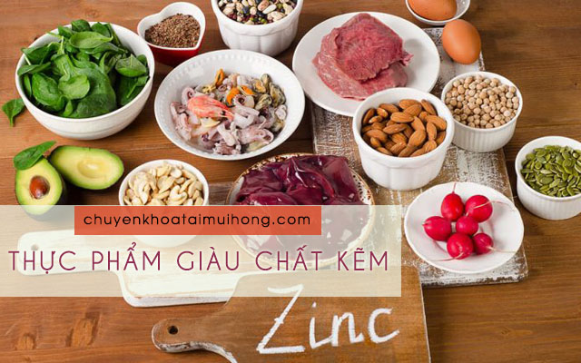 Bệnh nhân bị viêm xoang nên ăn thực phẩm giàu chất kẽm