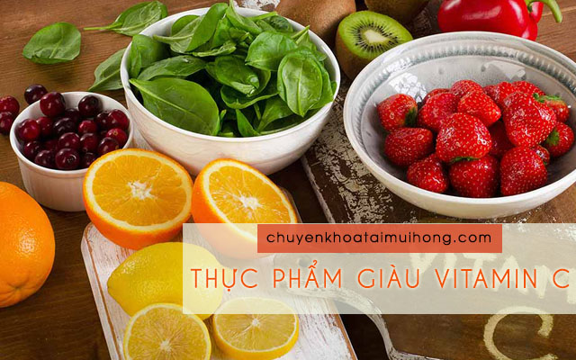 Bệnh nhân bị viêm xoang nên ăn nhiều thực phẩm giàu vitamin C