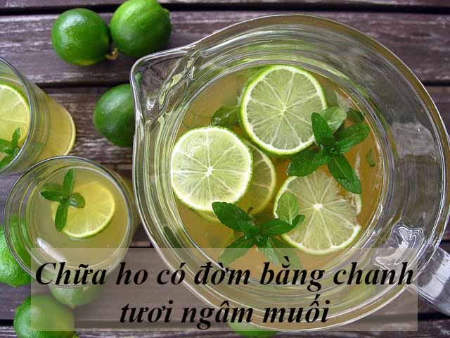 Chữa ho có đờm bằng chanh tươi và muối