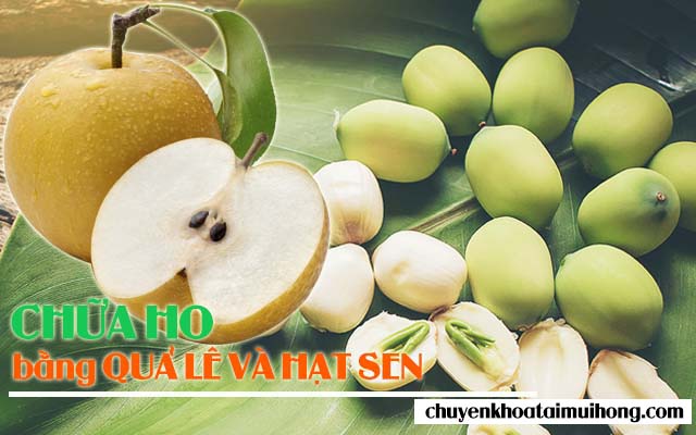Dùng quả lê và hạt sen chữa ho