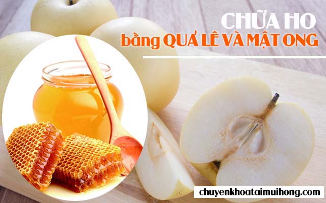 Chữa ho bằng quả lê và mật ong