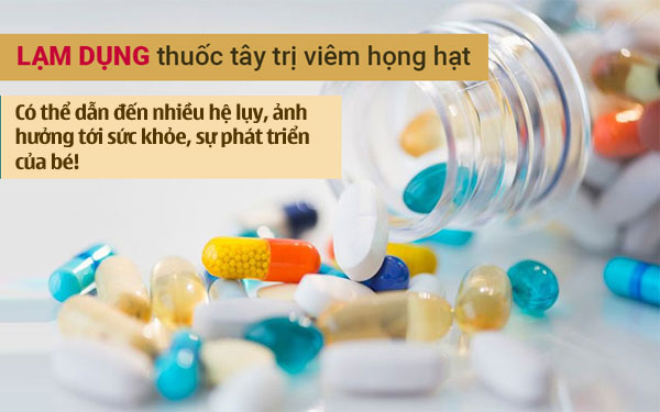 Cha mẹ cần thận trọng khi chữa viêm họng ở trẻ em bằng thuốc Tây
