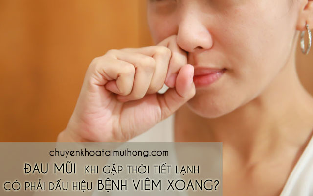 Đau mũi khi trời lạnh có phải dấu hiệu bệnh viêm xoang?