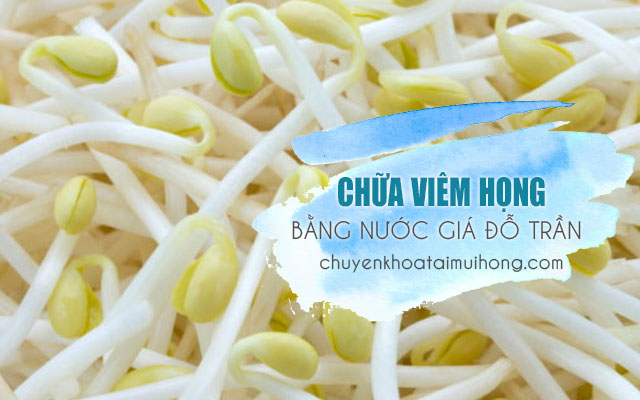 Cách trị bệnh viêm họng bằng nước giá đỗ trần