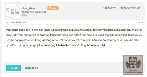 Chia sẻ của Chau Khanh đăng tải trên Webtretho Chia sẻ của Chau Khanh đăng tải trên Webtretho