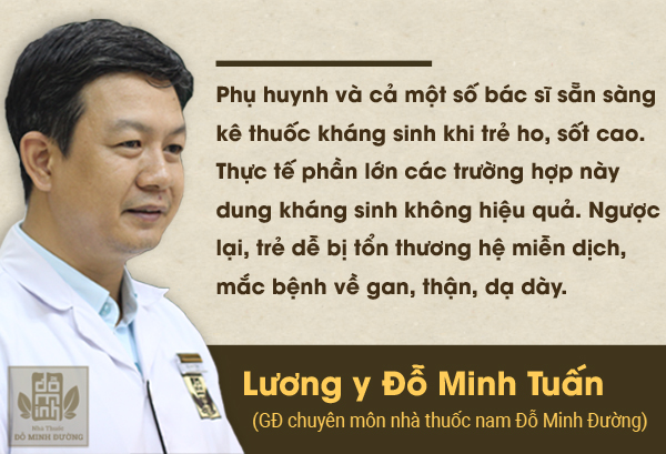 Trẻ nhỏ nên hạn chế dùng thuốc Tây y trong hỗ trợ điều trị viêm họng để hạn chế biến chứng đáng tiếc