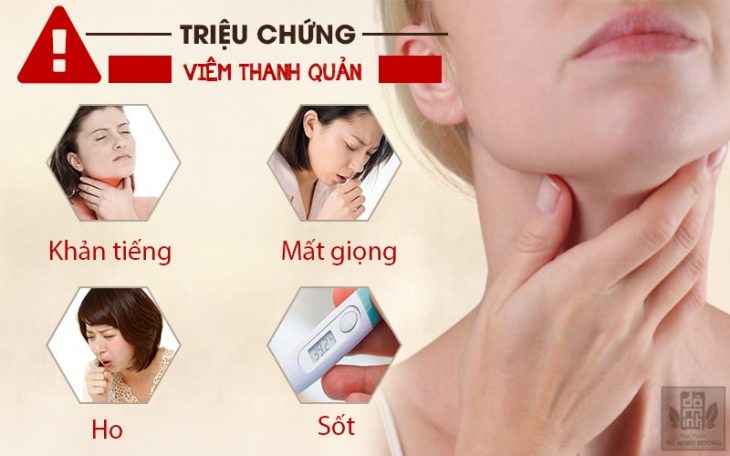 Triệu chứng viêm thanh quản phổ biến nhất Triệu chứng viêm thanh quản phổ biến nhất