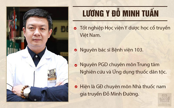 Lương y Đỗ Minh Tuấn đã có hơn 20 năm kinh nghiệm trong nghề Lương y Đỗ Minh Tuấn đã có hơn 20 năm kinh nghiệm trong nghề