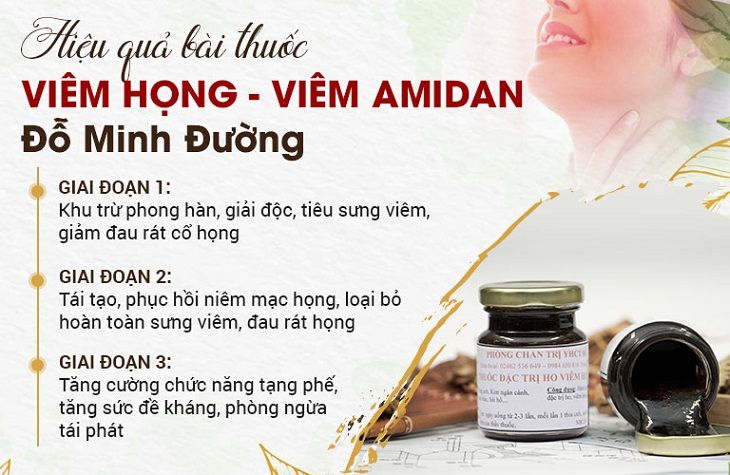 Hiệu quả của bài thuốc Viêm họng Đỗ Minh 