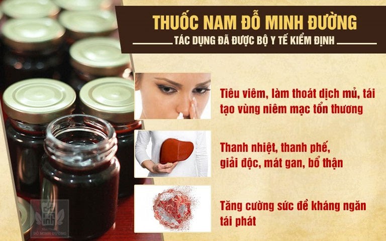 Tác dụng bài thuốc viêm xoang Đỗ Minh Đường