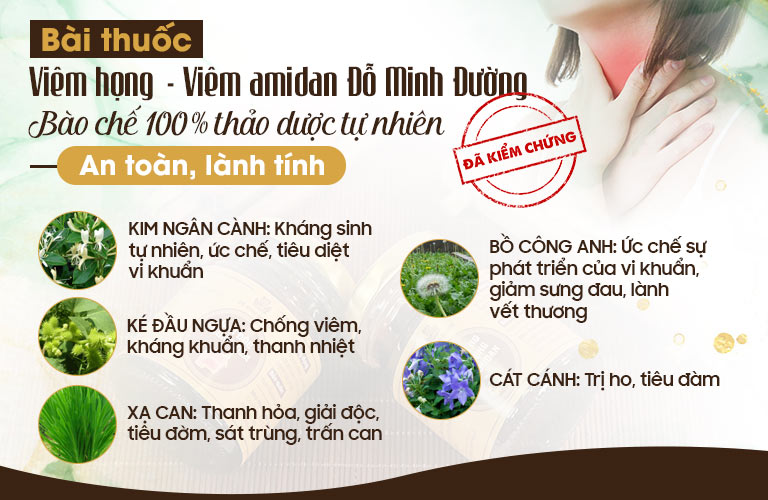 Thuốc được bào chế bởi 100% thảo dược tự nhiên, chuẩn lành xanh sạch