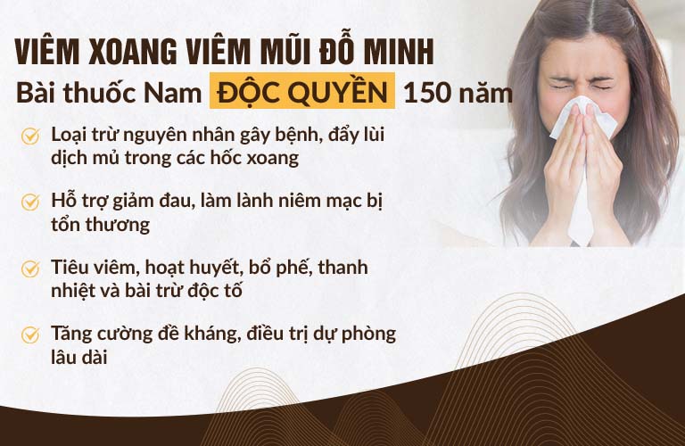 Tác dụng bài thuốc viêm xoang Đỗ Minh Đường
