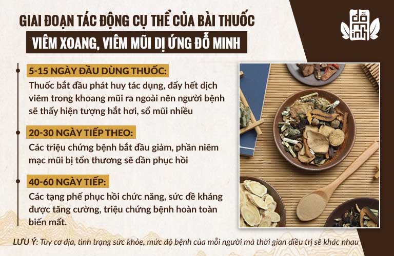 Hiệu quả bài thuốc Viêm Xoang Đỗ Minh
