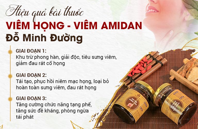 Tác dụng bài thuốc Viêm Amidan Đỗ Minh