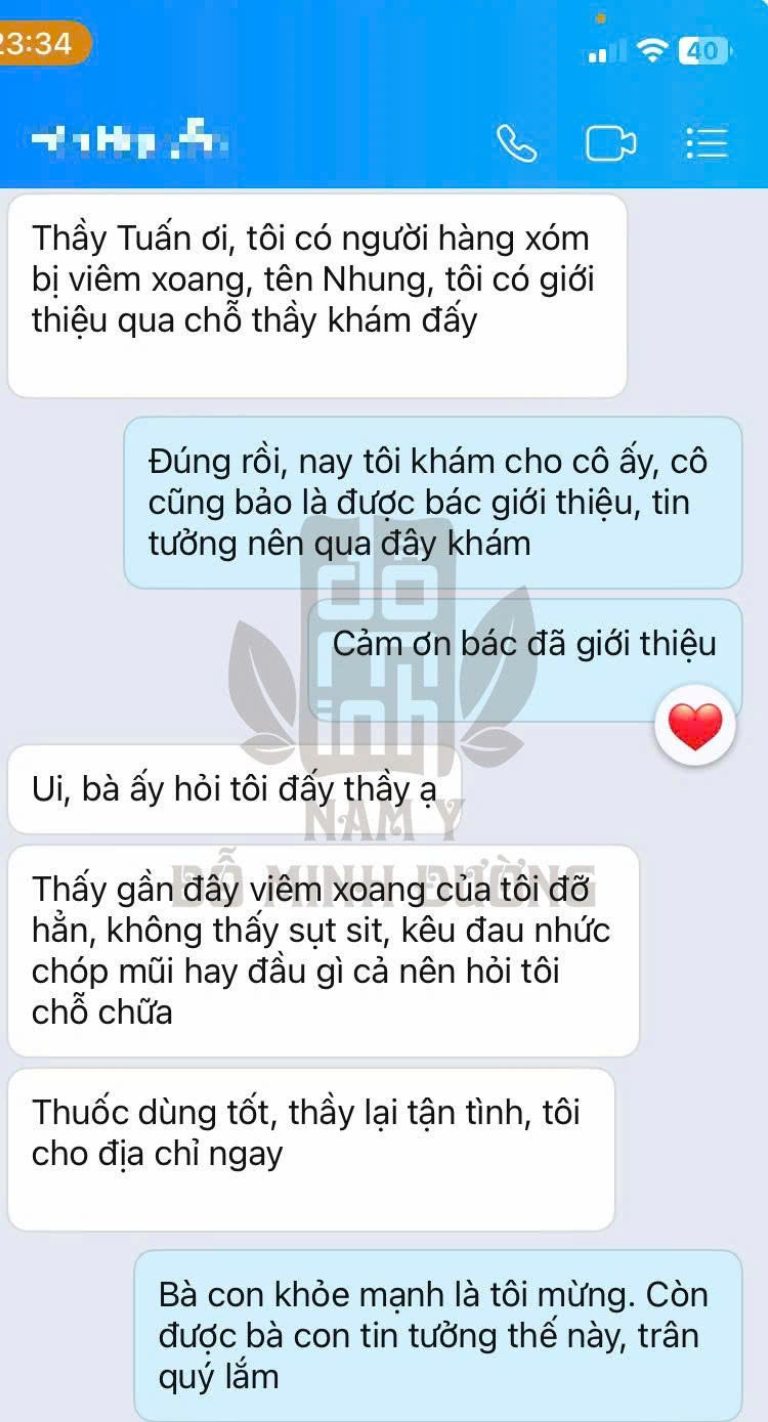 Bệnh nhân phản hồi