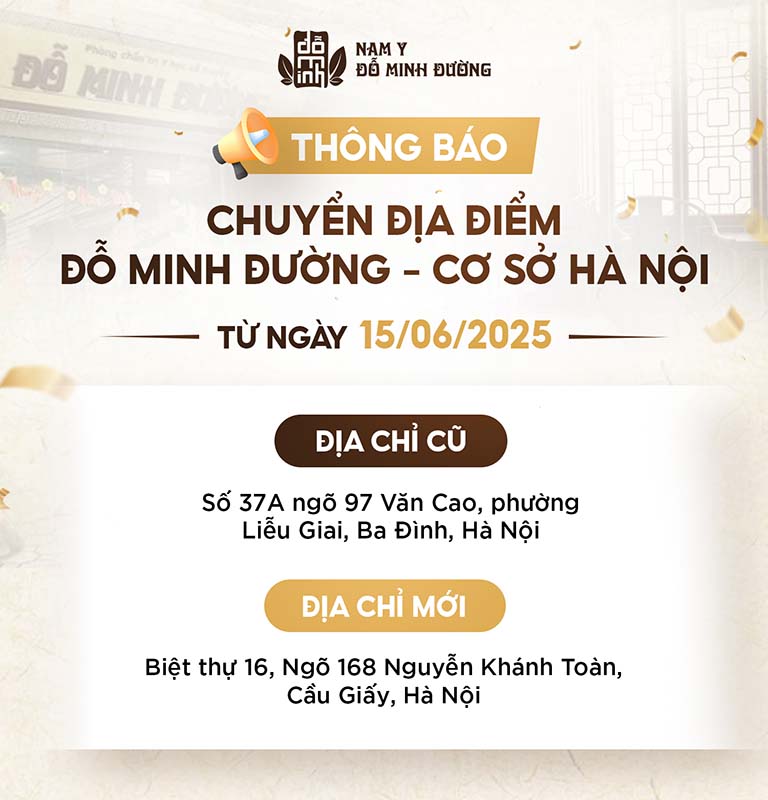 Đỗ Minh Đường cơ sở Hà Nội thông báo chuyển địa chỉ mới Đỗ Minh Đường cơ sở Hà Nội thông báo chuyển địa chỉ mới